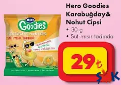 HERO GOODİES KARABUĞDAY & NOHUT CİPSİ 30 G